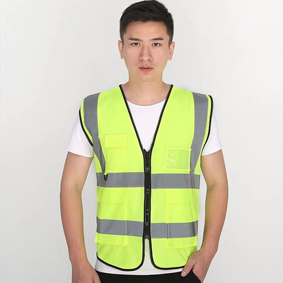 Ropa de encargo de la seguridad de Logo Safety Vest Work Reflective de la seguridad SJV01 de la chaqueta al por mayor del chaleco