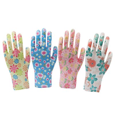 Los guantes calentados mecánicos del trabajo de la resistencia SJS005 cultivan un huerto los guantes de la seguridad de la PU de los guantes de la mano de la construcción