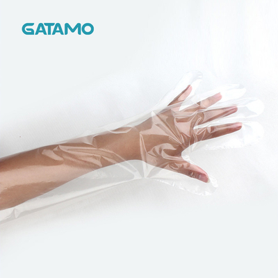 Guantes veterinarios animales plásticos PE de los guantes disponibles de SN29 de la longitud disponible de alta calidad PE del brazo