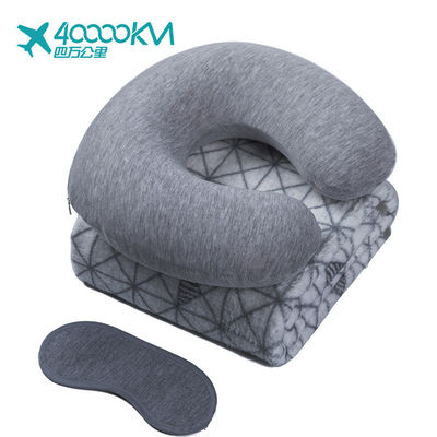 Sistema inflable al por mayor de la almohada del viaje in-1 de la almohada 3 del cuello de la espuma de la memoria de la forma del viaje U de la almohada del viaje