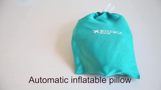 Cojín favorable de la almohada del viaje WMXP0027 de la almohada de la oficina del aeroplano de Sofa Use del pie inflable suave inflable de alta calidad del PVC